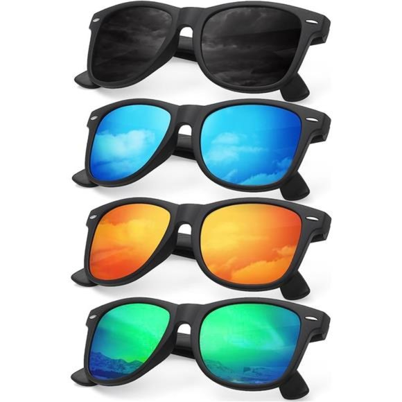 4 Pack Polarized Sunglasses Womens Men Fashion UV Blocking UV400 Protection - Picture 1 of 6